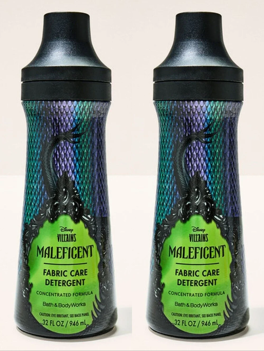 Bath & Body Works Maleficent Fabric Care Laundry Detergent Set of 2 NEW RARE